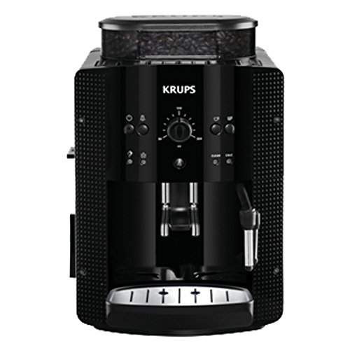 Krups YY8125FD Machine à Expresso Automatique avec Broyeur à Grains Essential Cafetière Café Grains Pression 15 Bars Noir