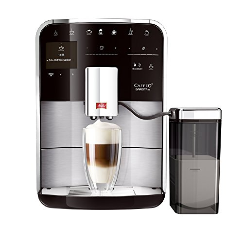 Melitta F 76/0-100 Caffeo Barista TS Machine Automatique à Café Expresso One Touch Cappuccino Acier Inoxydable Noir 25,5 x 47,5...
