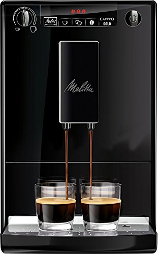 Melitta Machine à Café Automatique, Caffeo Solo, Noir Pure Black, E950-222